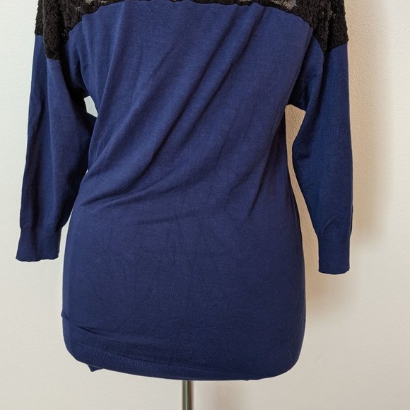 Torrid! Lace Inset Lightweight Sweater - Picture 5 of 8